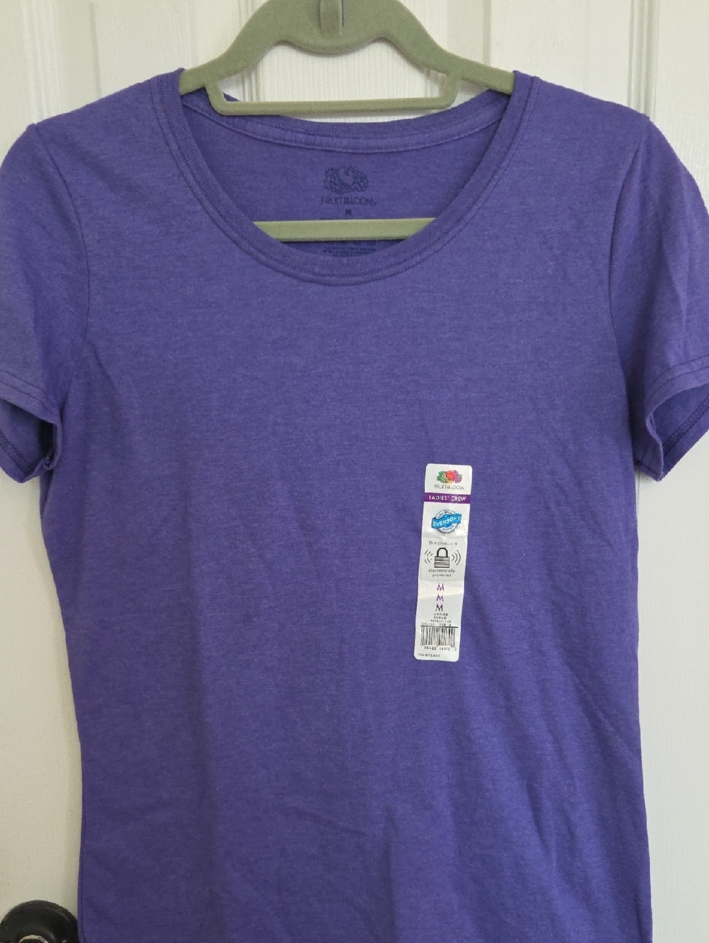 Fruit of the Loom Women’s Purple Short Sleeve Crewneck Tee
